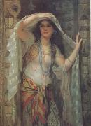 William Clarke Wontner Safe,One of the Three Ladies of Bagdad (mk32) oil painting on canvas